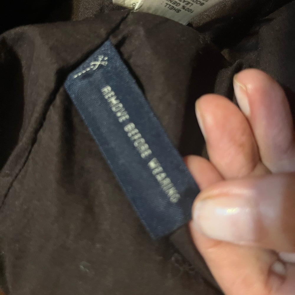 Banana Republic BR Leather Bomber Jacket Brown Size L - Picture 13 of 13